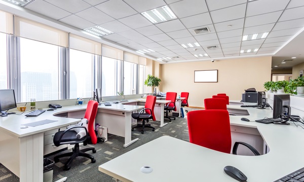 clean office image