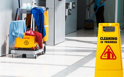 image of office cleaning