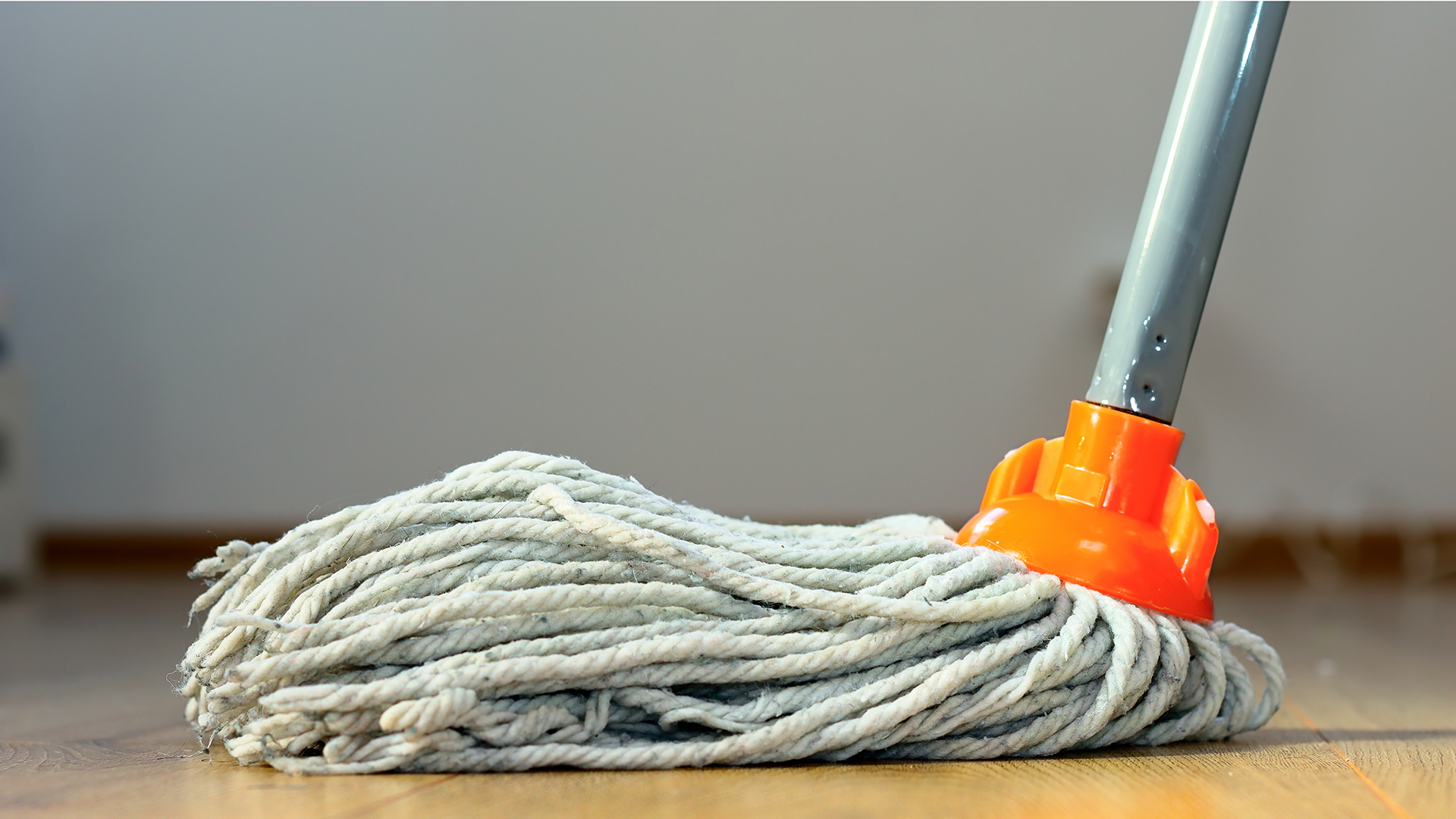 mop on a floor